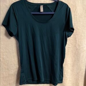 Marika teal workout tee. Size large